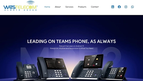 Wats Telecom website